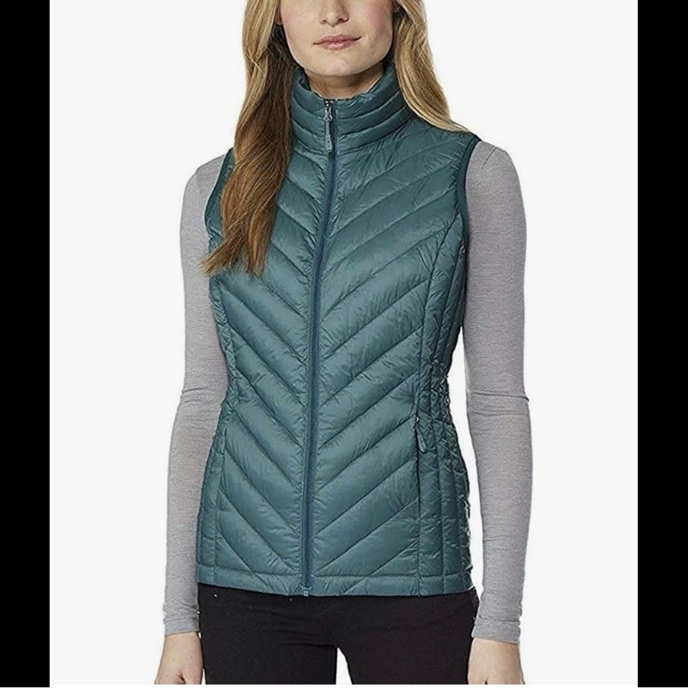 32 DEGREES Heat Womens Packable Vest Cold Green Sz M